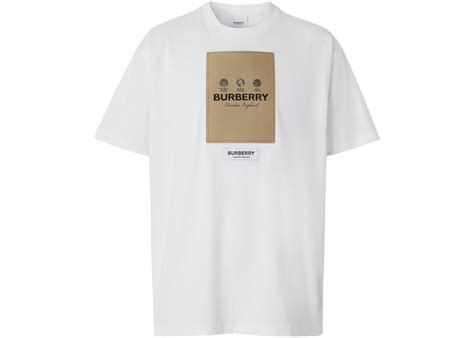 burberry logo patch t shirt|burberry graphic t shirt.